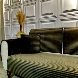 کاور مبل دکوراتیو راه راه سبز