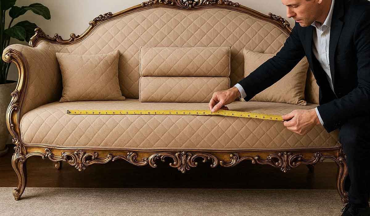 راهنمای اندازه‌گیری مبل کلاسیک برای سفارش