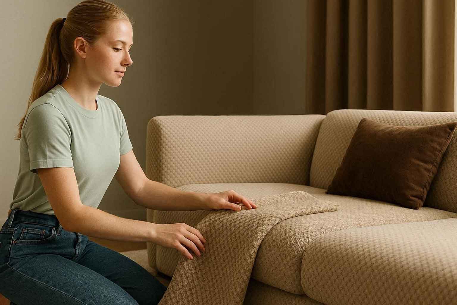 ترفندهای صاف کردن کاور مبل بدون استفاده از اتو