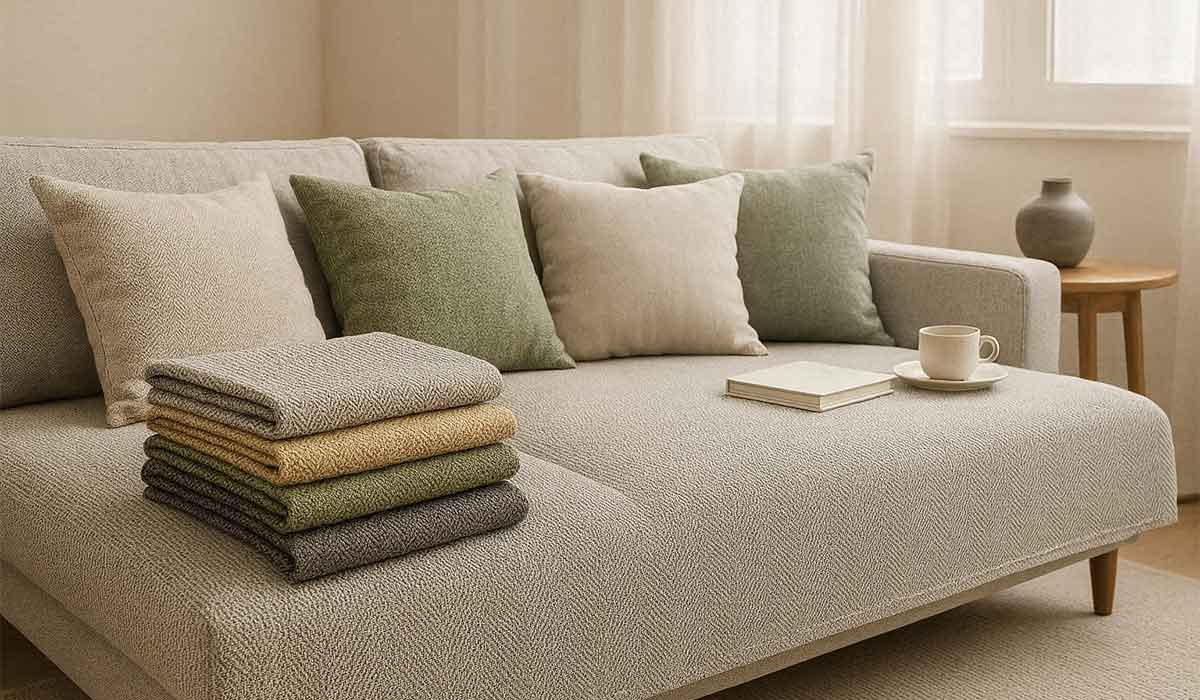 معرفی بهترین پارچه‌ها برای کاور مبل تابستانی